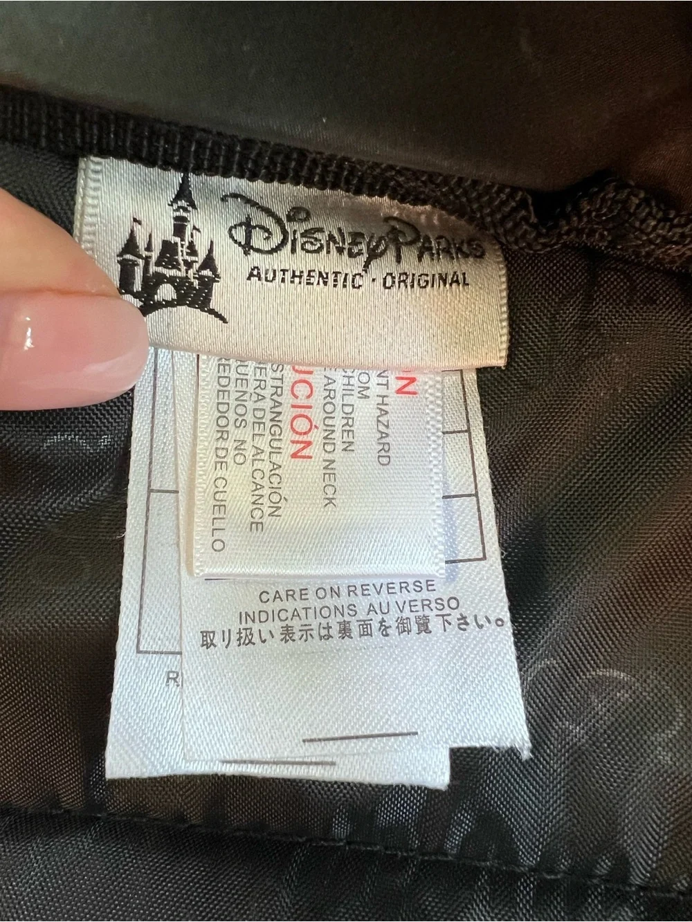 Disney Black Backpack with Rainbow Mickey Silhouettes